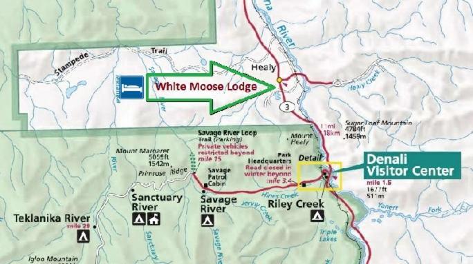 White Moose Lodge Healy Ngoại thất bức ảnh